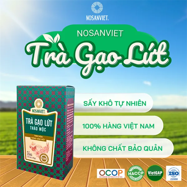 TRÀ GẠO LỨT THẢO MỘC 250g (hộp giấy mẫu mới)