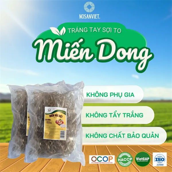 Miến dong Tráng tay Sợi to 400g